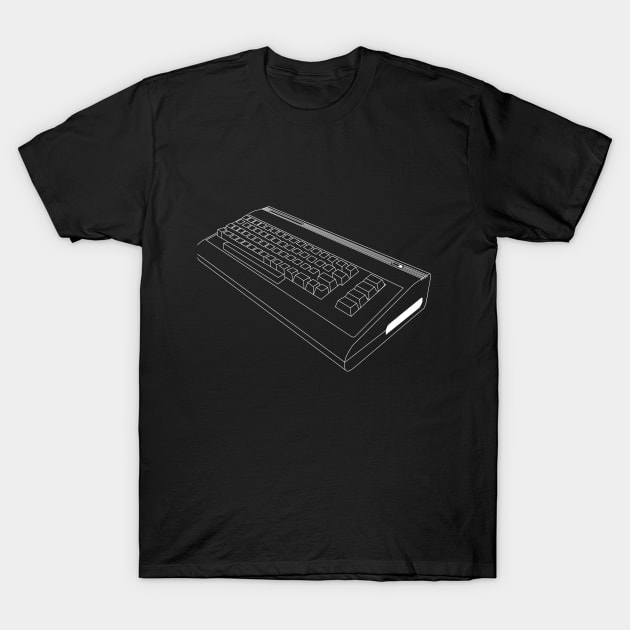 8 bit retro computer T-Shirt by lkn